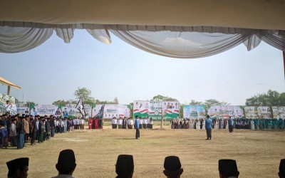 Kepala MTsN 2 Way Kanan Hadiri Upacara Hari Santri Nasional 2026 di Buay Bahuga