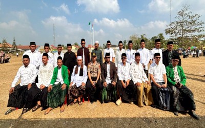 Semangat Hari Santri Menggema di Tegal Mukti, Guru MTsN 2 Way Kanan Ikuti Upacara Bersama